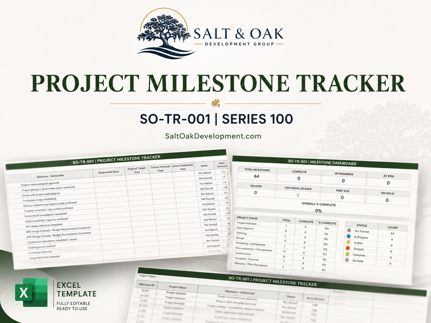 Salt & Oak Development - Project Milestone Tracker cover