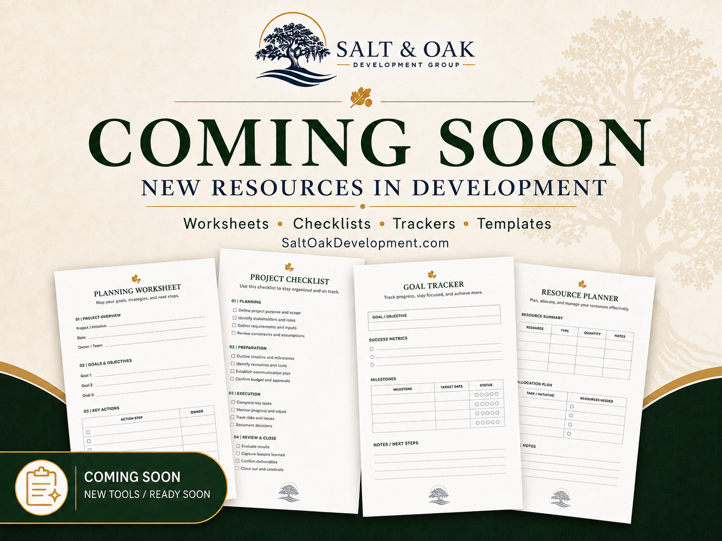 Salt & Oak Development - Project Planning Toolkit cover
